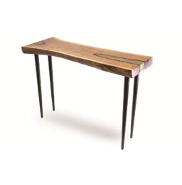 Console AKIS en acacia et métal