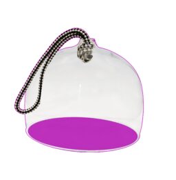 Cloche Dome XL en verre soufflé bouche et corde